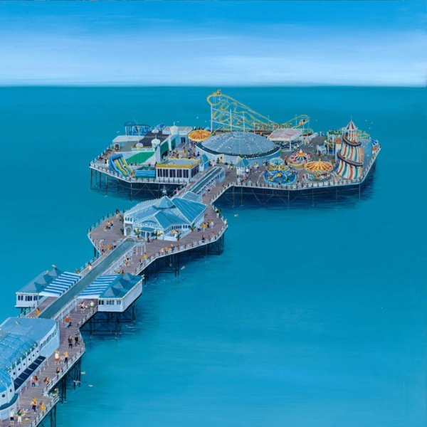 Brighton Palace Pier by Jenni Murphy, limited edition print, detail