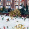 City Skaters by Jenni Murphy, limited edition print, detail