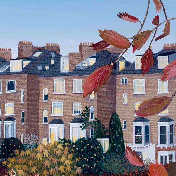 City Skaters by Jenni Murphy, limited edition print, detail