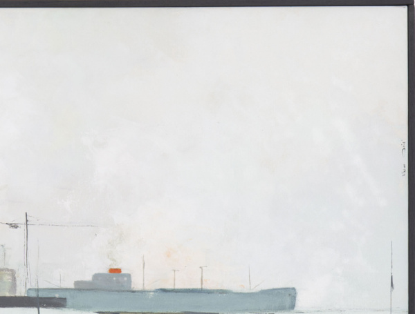 Porto Industriale by Marco Ariè, original painting, detail