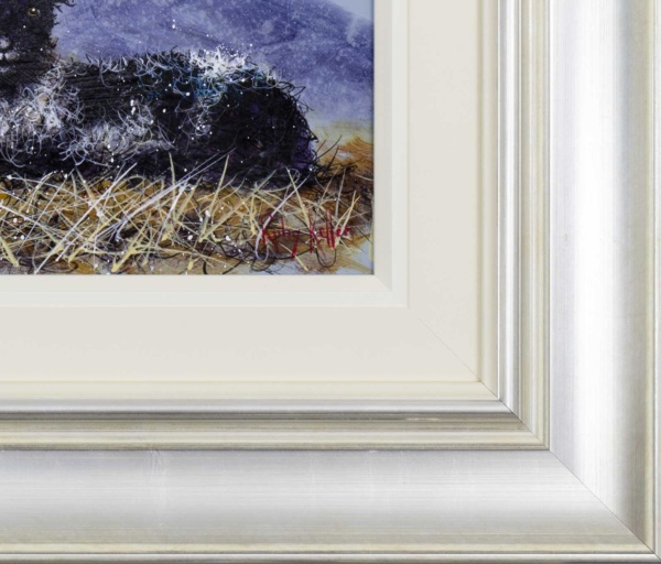 The Black Sheep by Ruby Keller, original painting, detail