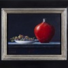 Grapes With Red Pot Still Life by Lion Feijen, original painting