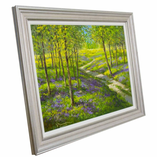 Bluebell Woodland Walk by Gerhard Nesvadba, original painting