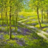 Bluebell Woodland Walk by Gerhard Nesvadba, original painting