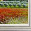 May Poppy Fields, Tuscany by Raffaele Fiore, original painting, detail