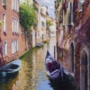 Summer’s Afternoon, Venice by Raffaele Fiore, original painting