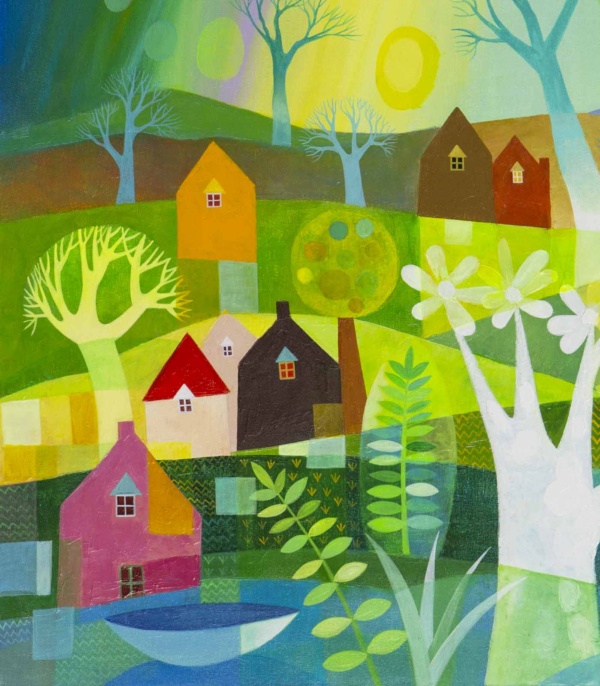 Dancing Lights by Sunita Khedekar, original painting