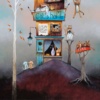 A Purrfect Life by Gary Walton, limited edition print, detail