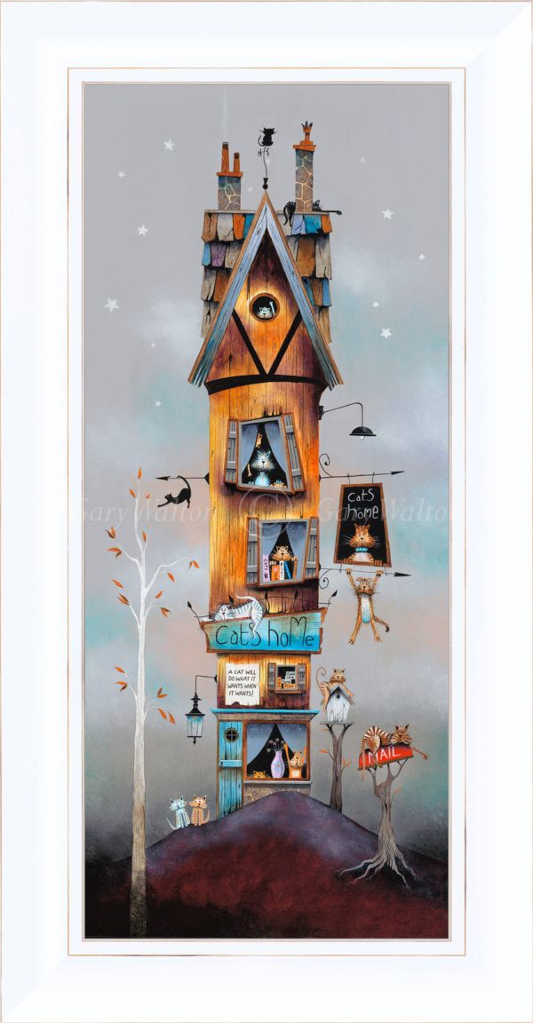 A Purrfect Life by Gary Walton, limited edition print