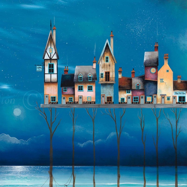 Cuttlefish Pier II by Gary Walton, limited edition print, detail