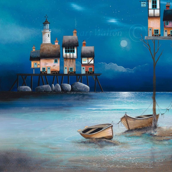 Cuttlefish Pier II by Gary Walton, limited edition print, detail
