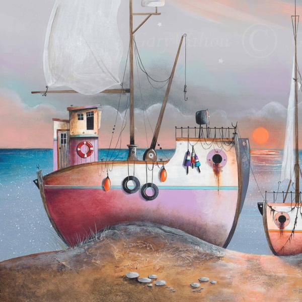In The Pink by Gary Walton, limited edition print, detail