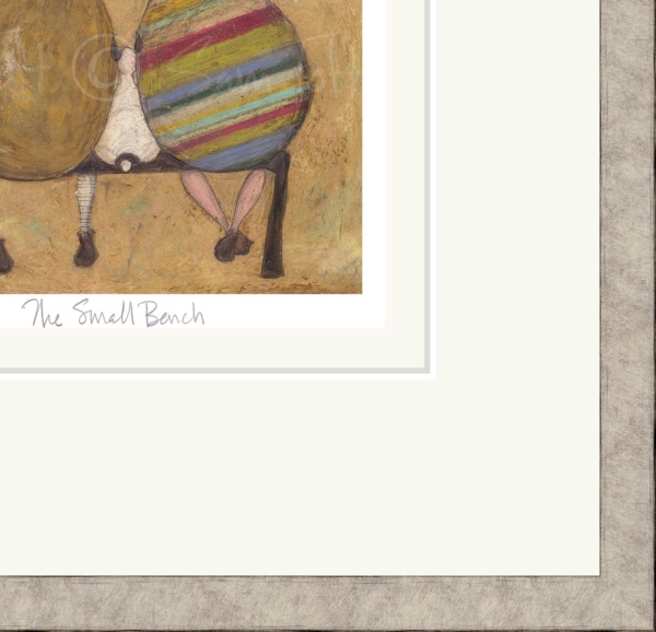 The Small Bench by Sam Toft, limited edition print, detail