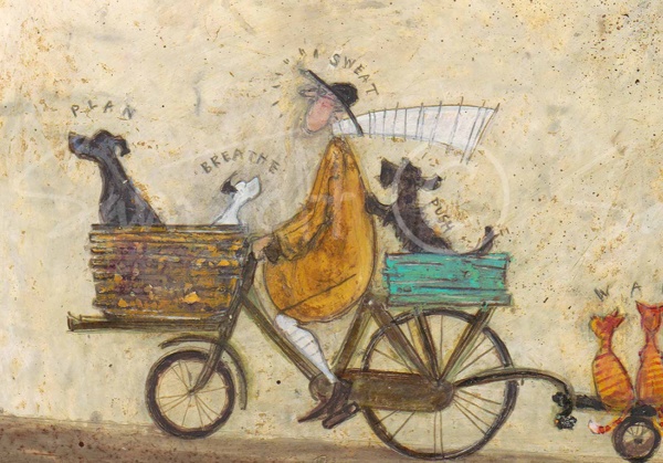 The Uphill Struggle by Sam Toft, limited edition print, detail