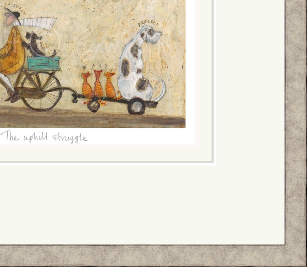 The Uphill Struggle by Sam Toft, limited edition print, detail