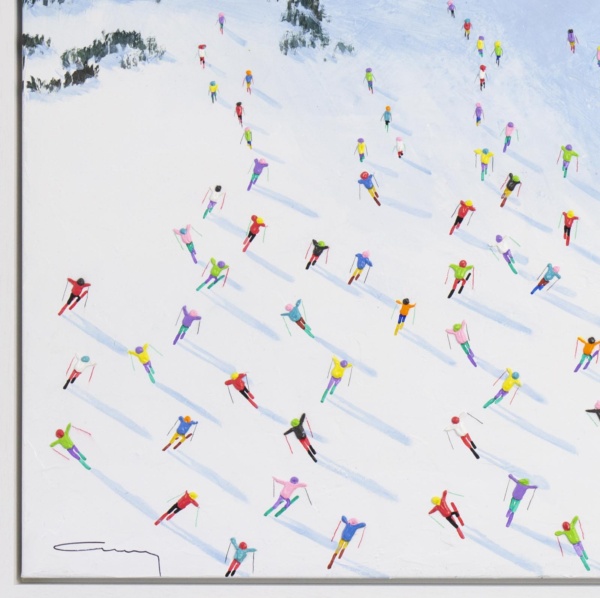 Val D’Isère, La Bellevarde by Antonio Navarro (Casimiro), original painting