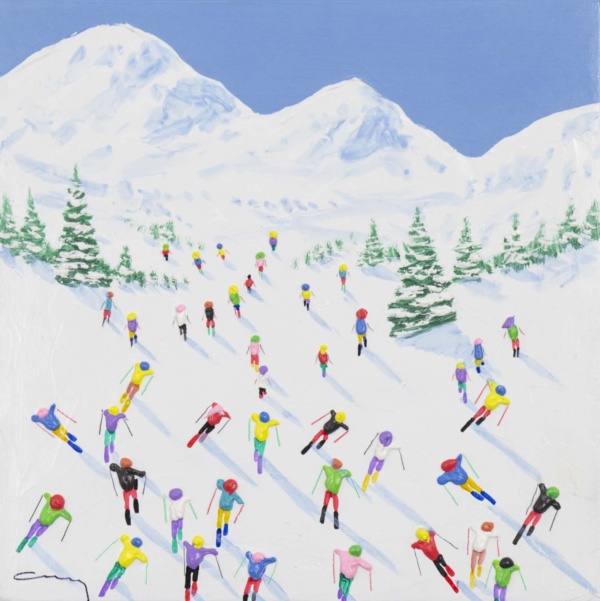 Power Piste by Antonio Navarro (Casimiro), original painting