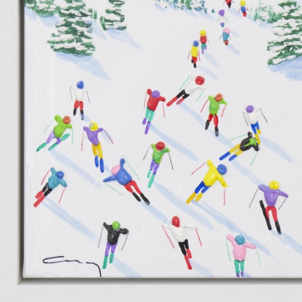 Ski Season by Antonio Navarro (Casimiro), original painting