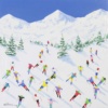 Ski Season by Antonio Navarro (Casimiro), original painting