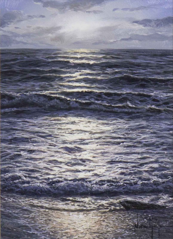 A New Day Begins by Alfredo Navarro, original painting