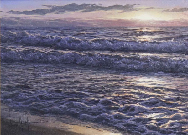 Finding Calm by Alfredo Navarro, original painting
