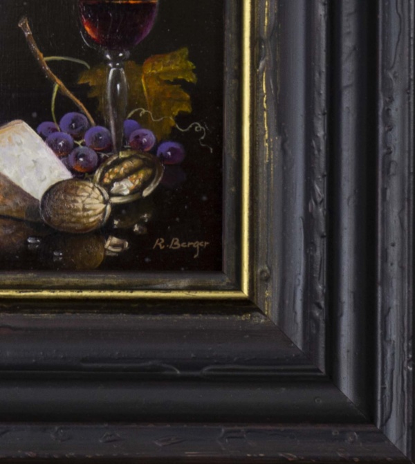 Dessert Wine by Ronald Berger, original painting, detail