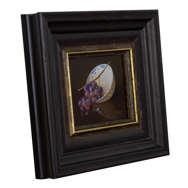 Grapes In Porcelain Bowl by Ronald Berger, original painting