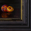 Pair Of Nectarines by Ronald Berger, original painting, detail