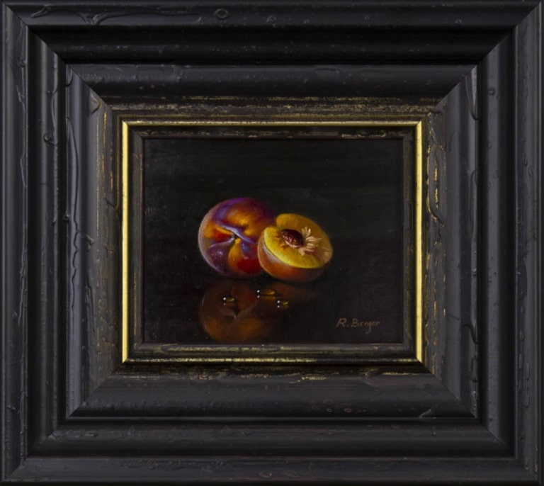 Pair Of Nectarines by Ronald Berger