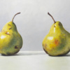 Green Pear Trio by Kiss Csaba, original painting