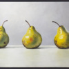 Green Pear Trio by Kiss Csaba, original painting