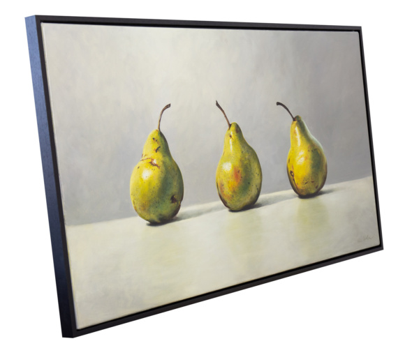 Green Pear Trio by Kiss Csaba, original painting