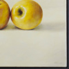 Two Yellow Apples by Kiss Csaba, original painting, detail