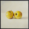 Two Yellow Apples by Kiss Csaba, original painting