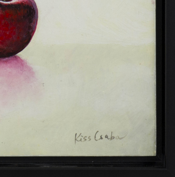 Cherry by Kiss Csaba, original painting, detail