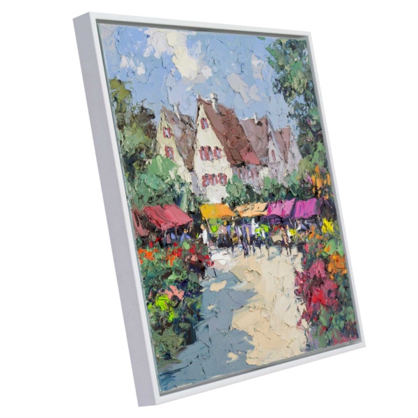 Flower Market by Frank Getty, original painting