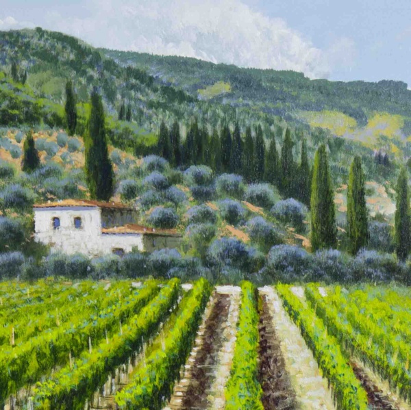 Wine Country by Raffaele Fiore, original painting
