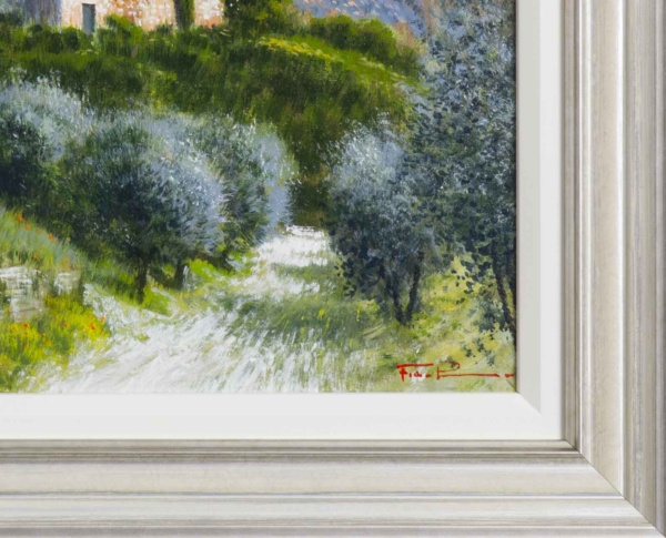 Summer In Italy by Raffaele Fiore, original painting, detail