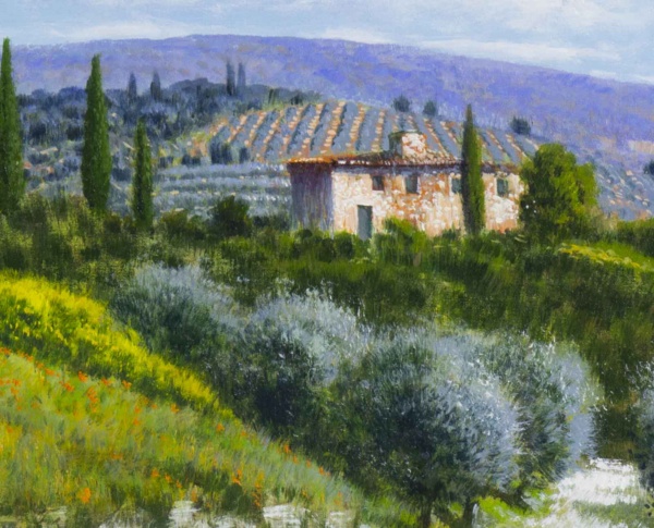 Summer In Italy by Raffaele Fiore, original painting