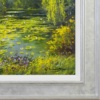 Willows & Waterlilies by Gerhard Nesvadba, original painting, detail