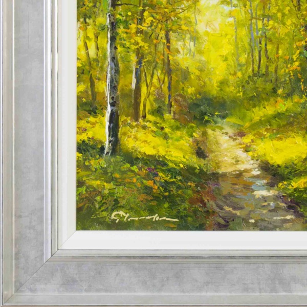 Walks With You by Gerhard Nesvadba, original painting, detail