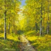 Walks With You by Gerhard Nesvadba, original painting