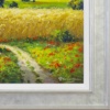 Summer Hayfields, Sussex by Gerhard Nesvadba, original painting, detail
