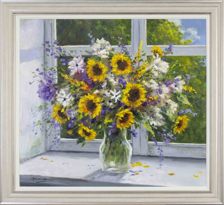 Sunflower Bouquet, Bay Window