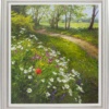 Walking Amongst Wild Flowers, Poppies & Daisies by Gerhard Nesvadba, original painting