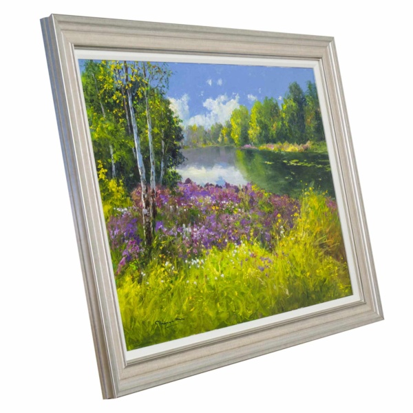 Finding Peace By The River Bank, Sussex by Gerhard Nesvadba, original painting