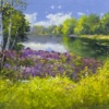 Finding Peace By The River Bank, Sussex by Gerhard Nesvadba, original painting