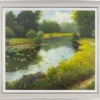 Tranquil Afternoon By The River by Gerhard Nesvadba, original painting
