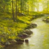 Dreaming To Be, Woodland Walk by Gerhard Nesvadba, original painting