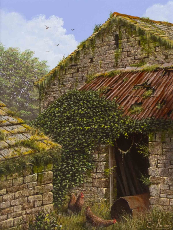 The Chicken Coop by Edward Hersey, original painting